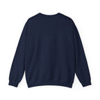 Navy blue sweatshirt on a white background